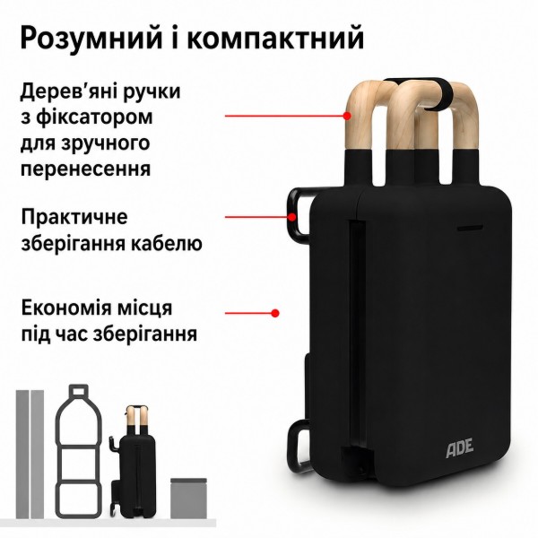 Фото - Бутербродниця ADE KG2138-3 Black